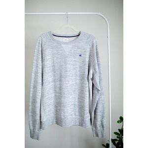 Champion Women's Long Sleeve Crew Neck Pullover Sweatshirt Gray EUC SZ XL